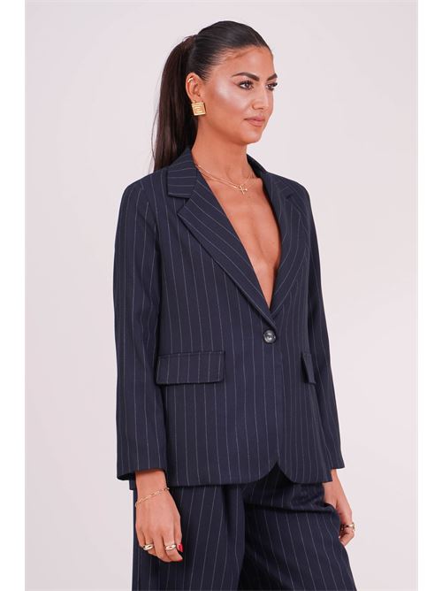 Giacca gessata Another Label | MELANIE 65GESSATO NAVY